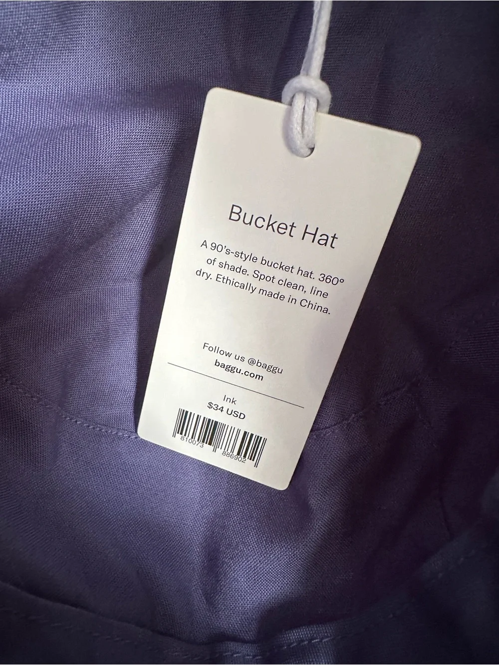 Baggu bucket hat in INK